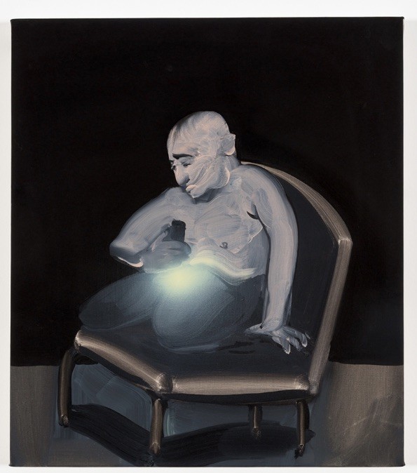<p>Tala Madani: <em>Searchlight</em>, 2013, oil on linen, 16 by 14¼ inches; at the Contemporary Art Museum St. Louis.</p>