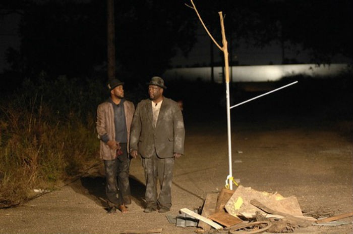<p>Performance view in the Lower Ninth Ward. Paul Chan, <em>Waiting for Godot in New Orleans,</em> 2007. New Orleans. Photo: Donn Young and Frank Aymami.</p>
